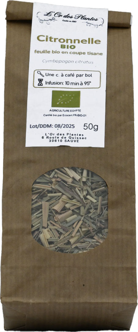 CITRONNELLE feuille coupée (g) — Feuilles