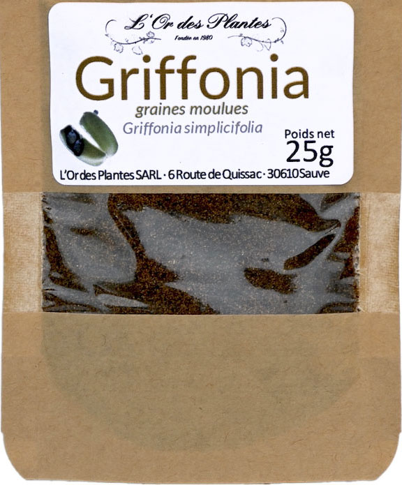 GRIFFONIA graine moulu (g) — Herboristerie de Comptoir