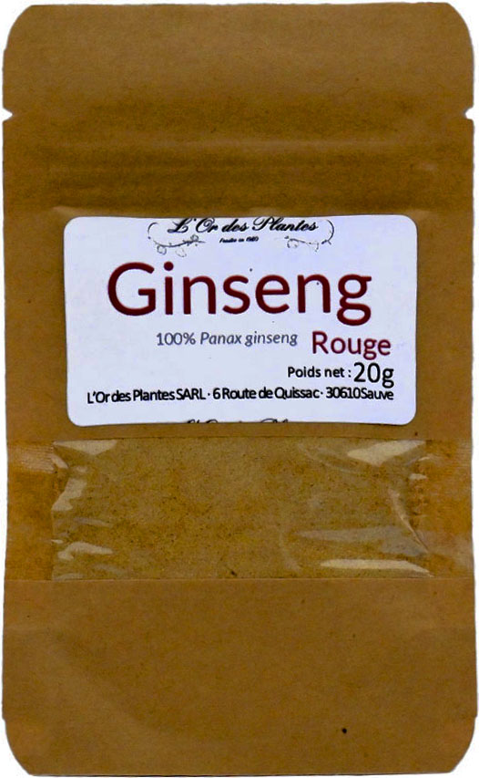 GINSENG ROUGE BIO 20g — Compléments & Super-Aliments