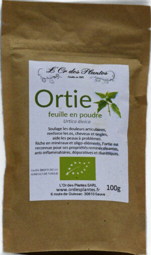 ORTIE piquante moulue bio 100g — Compléments & Super-Aliments