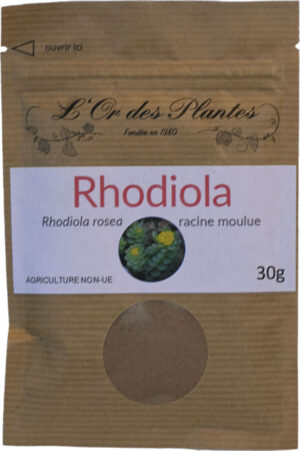 RHODIOLA racine moulue sachet 30g — Adaptogène