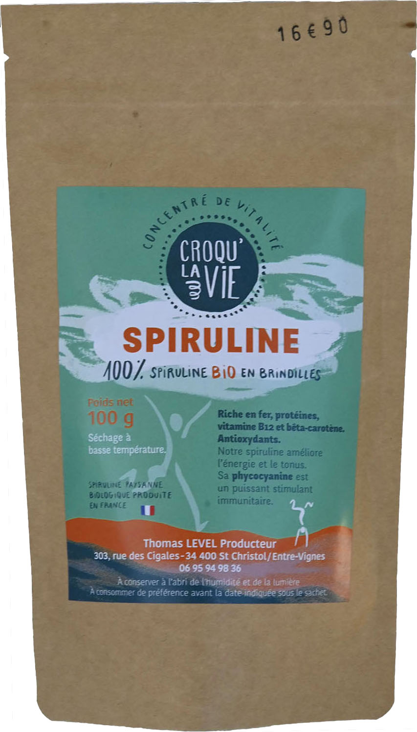 SPIRULINE bio en brindillles 100g — Compléments & Super-Aliments