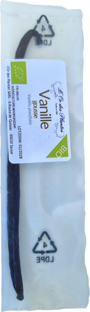 VANILLE BOURBON 5 Gousses bio — Cuisine & Épices du Monde