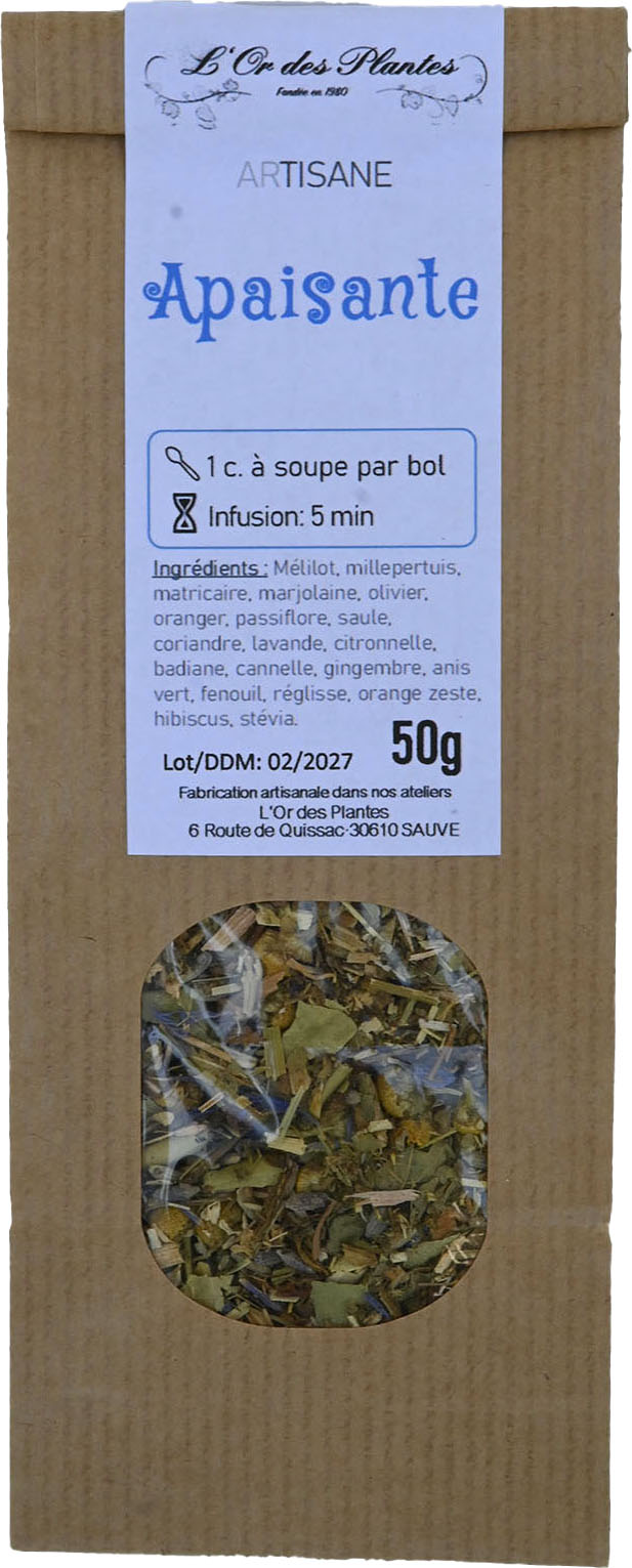 Tisane APAISANTE sachet 50g — Nos Arts'Tisanes