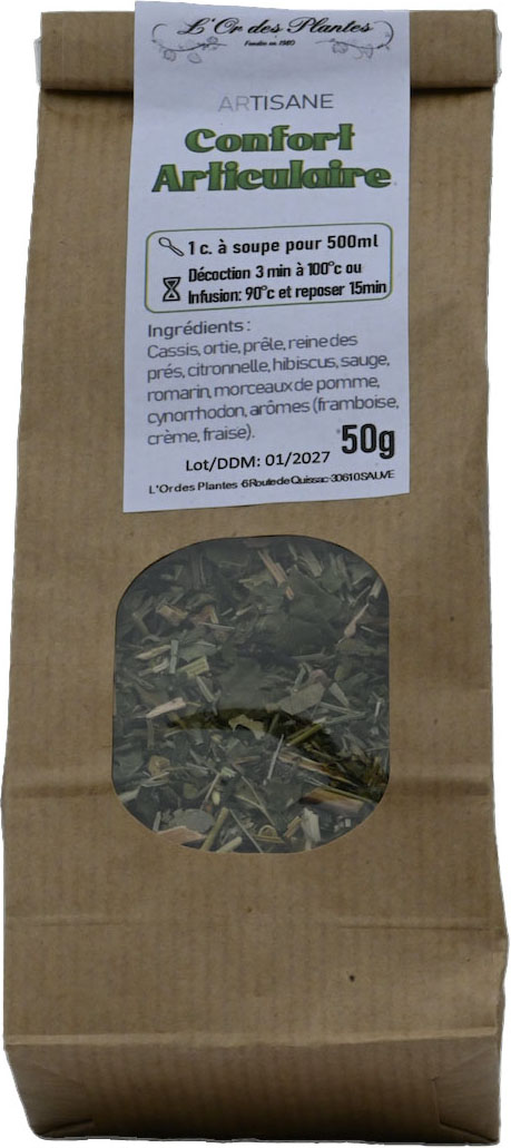 Tisane CONFORT ARTICULAIRE bio sachet 50g — Nos Arts'Tisanes