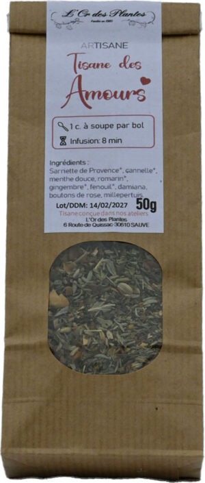 Tisane des Amours sachet 50g — Nos Arts'Tisanes