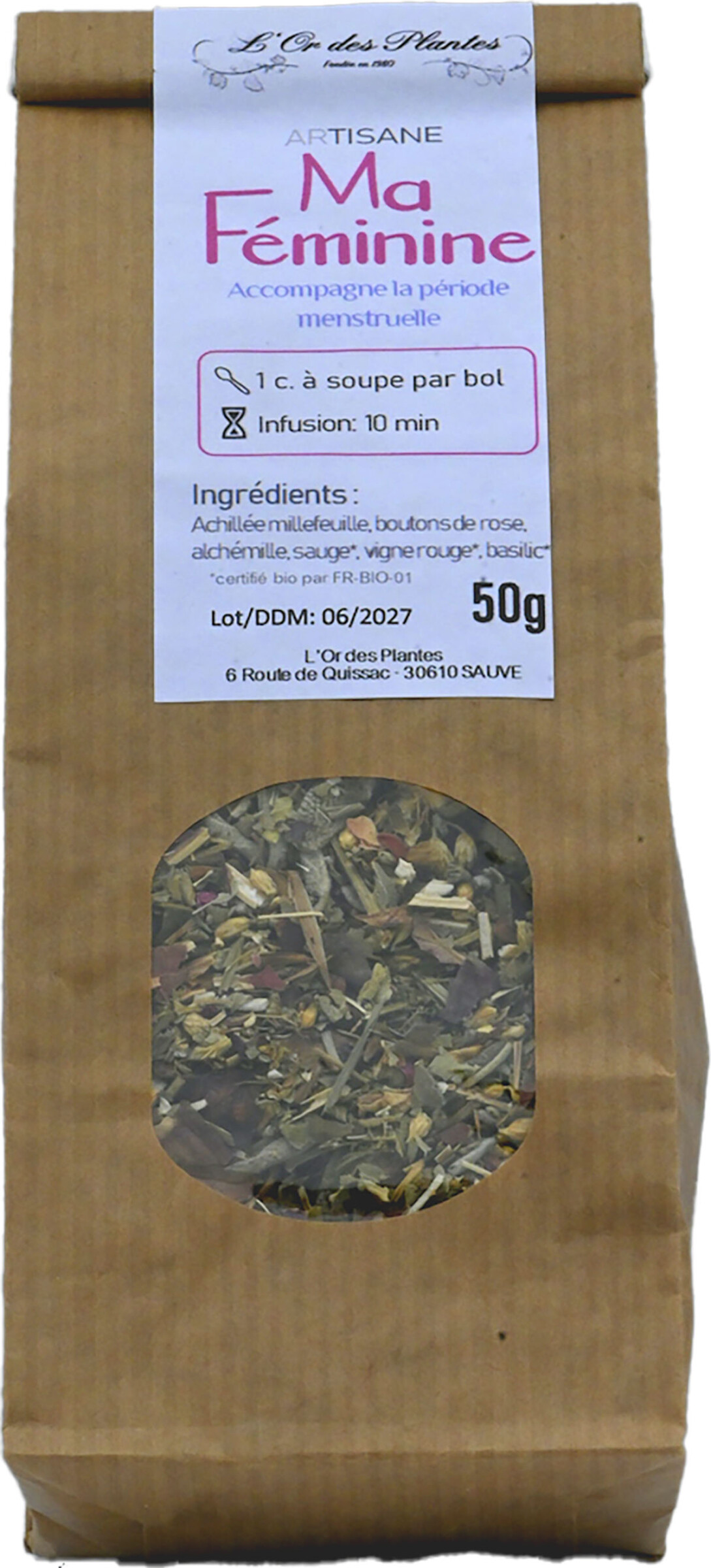 Tisane MA FEMININE (50g) — Nos Arts'Tisanes