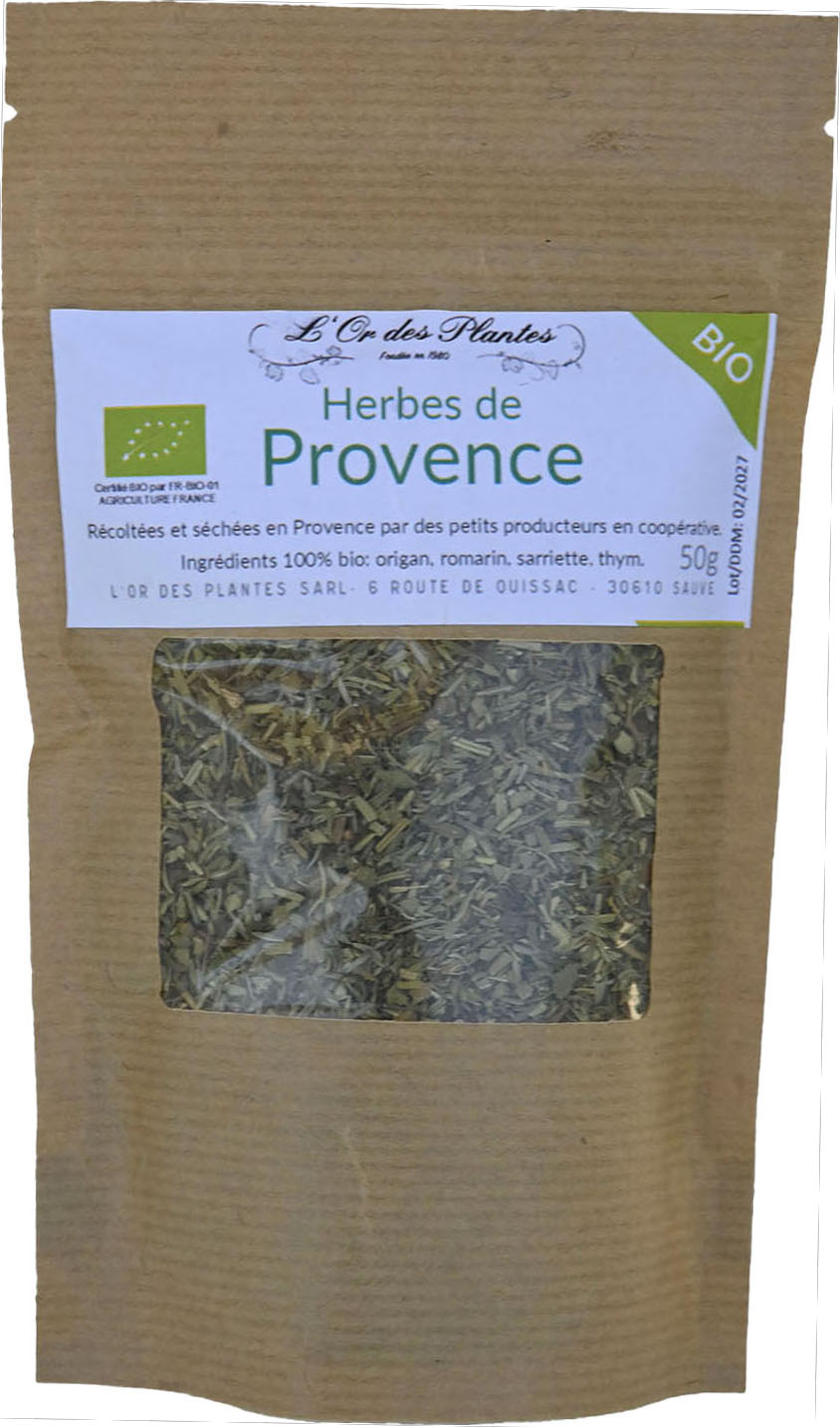 Mélange HERBES DE PROVENCE BIO 50g — Aromates