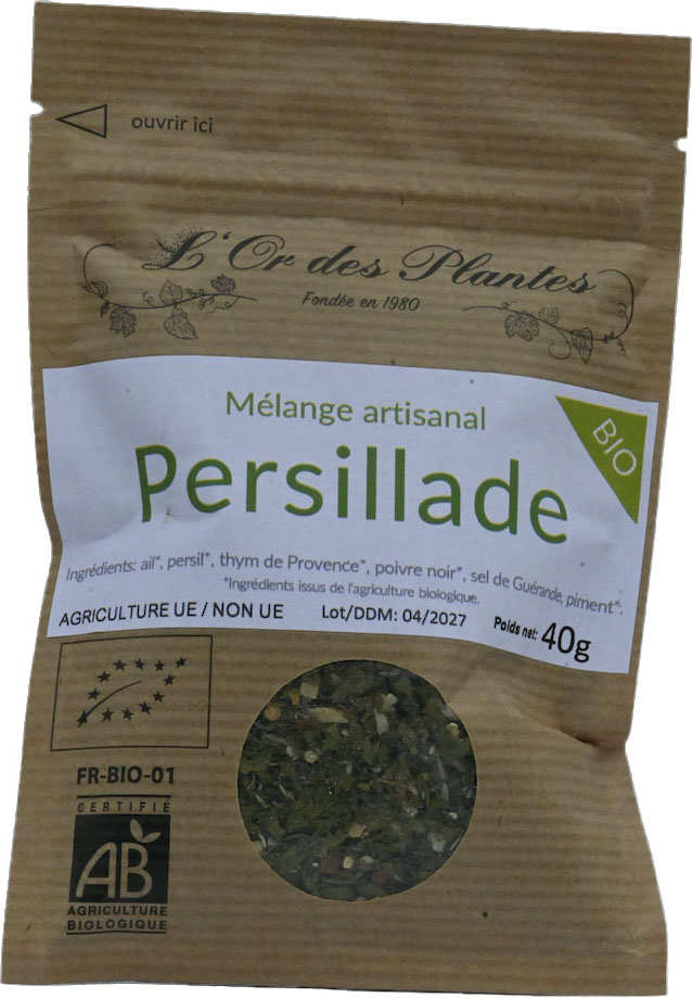 Mélange PERSILLADE BIO 40g — Aromates