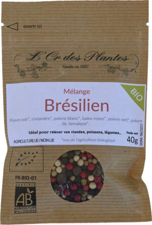 Mélange de poivres BRESILIEN (5 baies) 40g — Cuisine & Épices du Monde