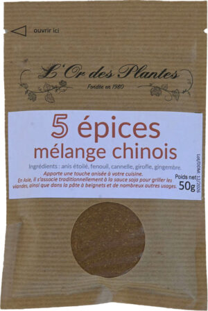 Mélange 5 EPICES CHINOIS 50g — Cuisine & Épices du Monde