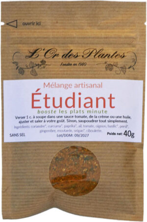 Mélange ETUDIANT (PATES) 40g — Cuisine & Épices du Monde