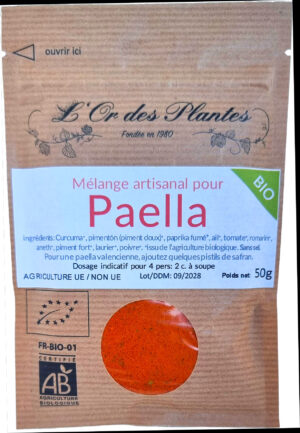 Mélange à PAELLA bio 50g — Cuisine & Épices du Monde
