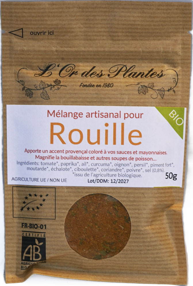 Mélange EPICES A ROUILLE bio 50g — Cuisine & Épices du Monde