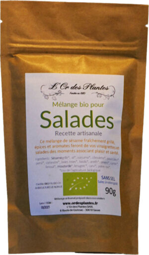 Mélange pour SALADES bio 90g — Cuisine & Épices du Monde