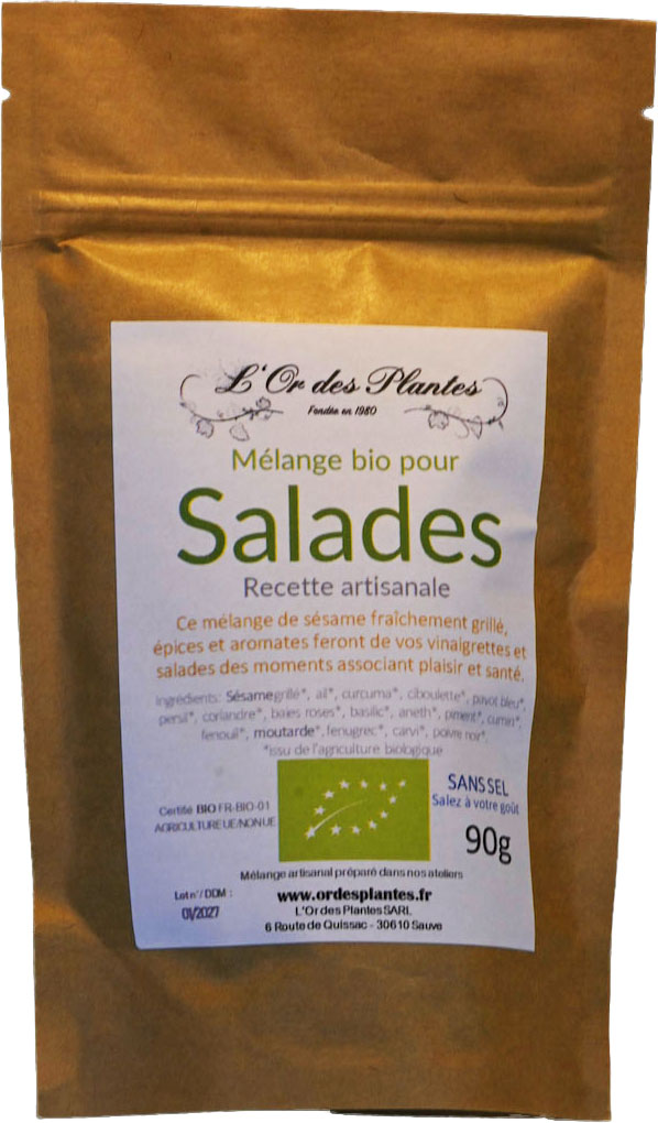 Mélange pour SALADES bio 90g — Cuisine & Épices du Monde