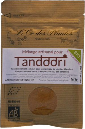 Mélange TANDOORI bio 50g — Cuisine & Épices du Monde