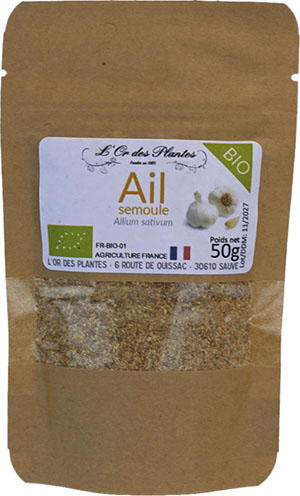 AIL semoule de France bio 50g — Cuisine & Épices du Monde