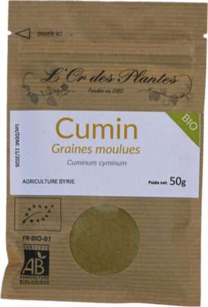 CUMIN moulu 50g — Cuisine & Épices du Monde