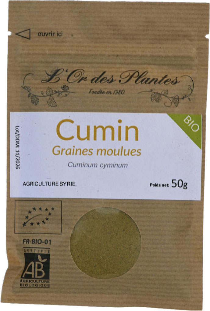CUMIN moulu 50g — Cuisine & Épices du Monde