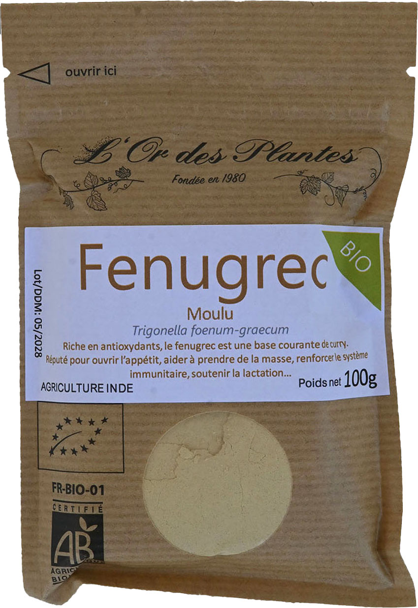 FENUGREC moulu BIO 100g — Cuisine & Épices du Monde