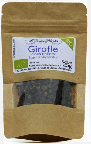 GIROFLE clous 25g Bio — Cuisine & Épices du Monde