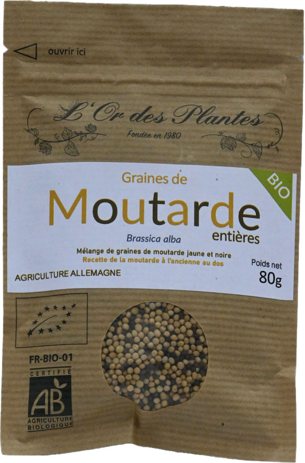 MOUTARDE JAUNE moulue 50g BIO — Condiments & Vinaigres