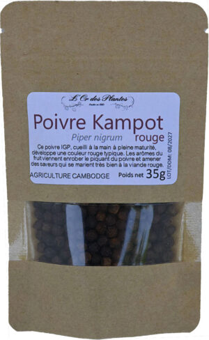 POIVRE KAMPOT rouge sachet 35g — Cuisine & Épices du Monde