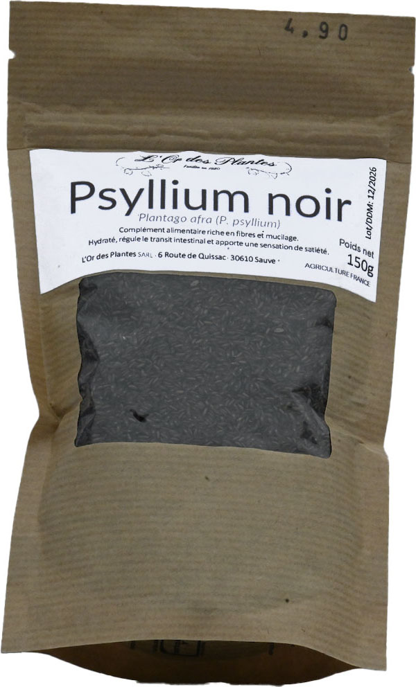 PSYLLIUM NOIR 150g — Compléments & Super-Aliments