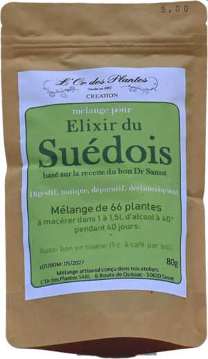 Mélange ELIXIR DU SUEDOIS 80g — Vins, Préparations Apéritives, Élixirs & Vinaigres