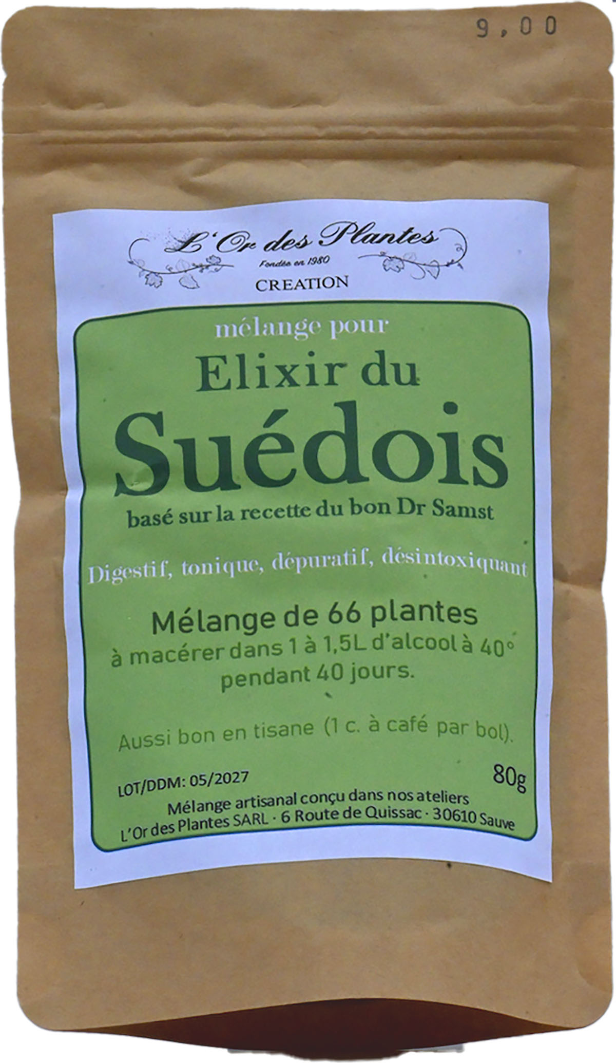 Mélange ELIXIR DU SUEDOIS 80g — Vins, Préparations Apéritives, Élixirs & Vinaigres