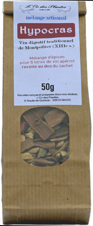 Mélange VIN D'HYPOCRAS 50g — Vins, Préparations Apéritives, Élixirs & Vinaigres