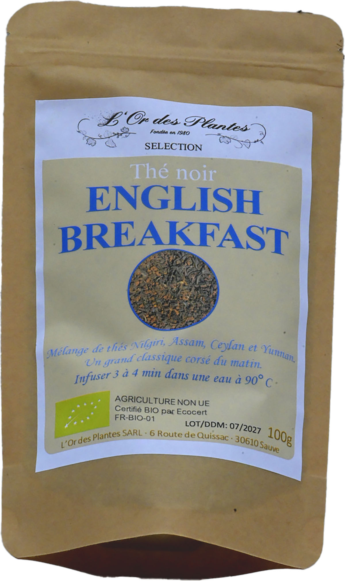ENGLISH BREAKFAST (g) — Thé noir