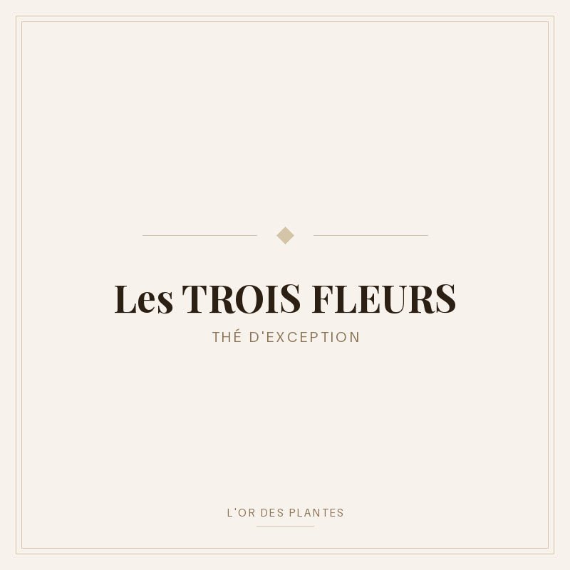 Les TROIS FLEURS (g) — Thé noir