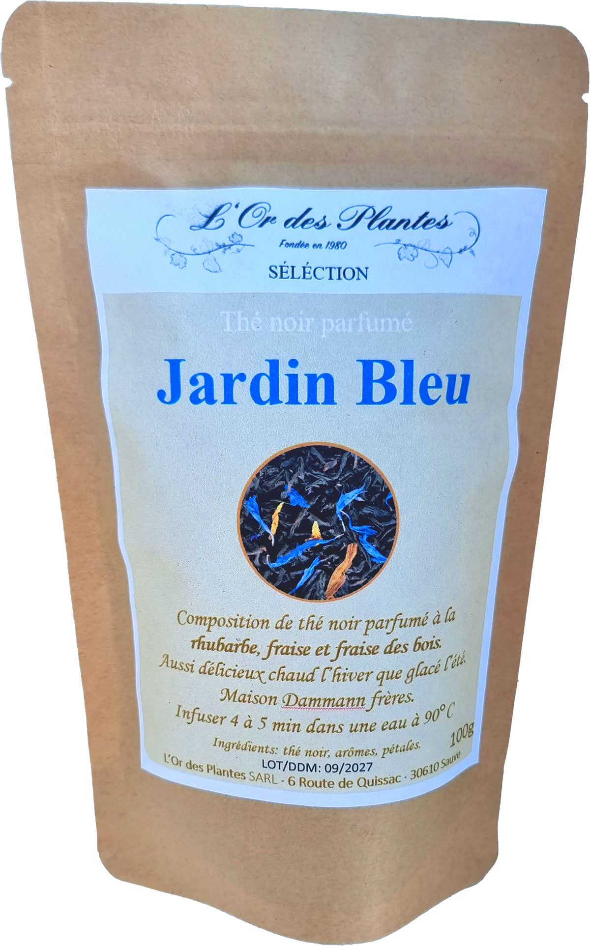 Jardin bleu (g) — Thé noir