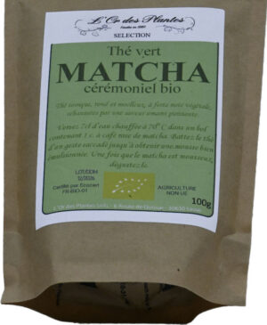 Thé MATCHA cérémoniel bio (g) — Thé vert
