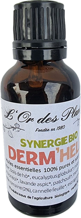 H.E. Synergie DERMHELP 30ml — Aromathérapie & Huiles Essentielles