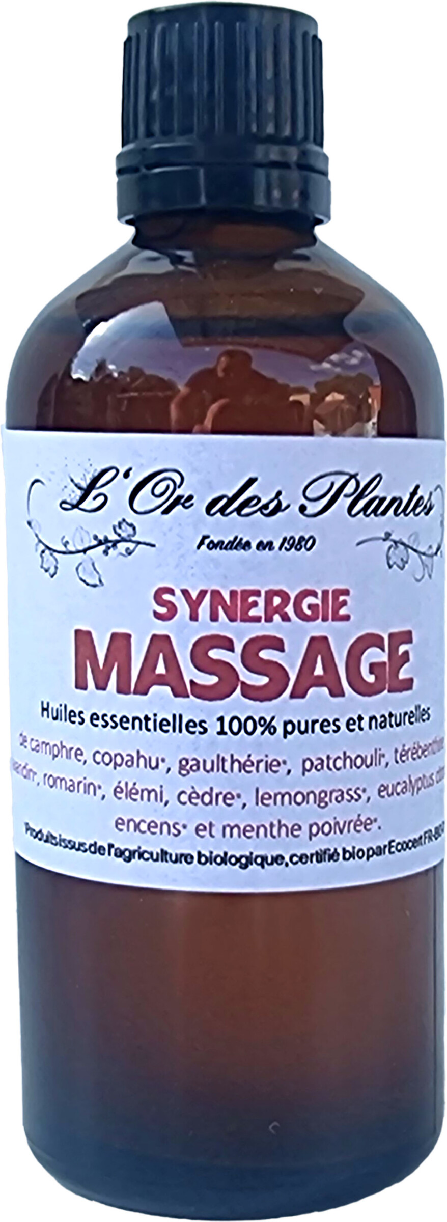 H.E. Synergie MASSAGE 100ml — Aromathérapie & Huiles Essentielles