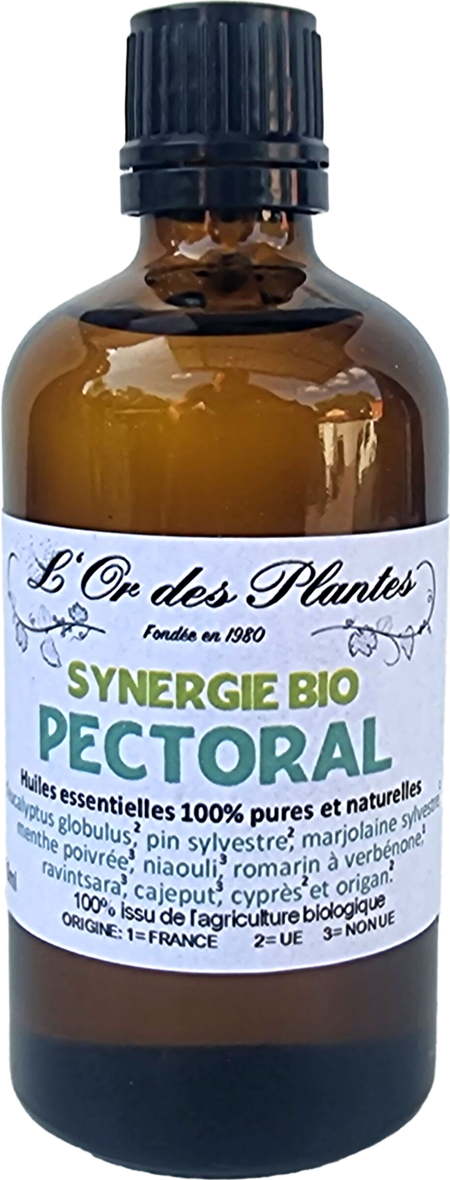 H.E. Synergie PECTORAL bio 100ml — Aromathérapie & Huiles Essentielles