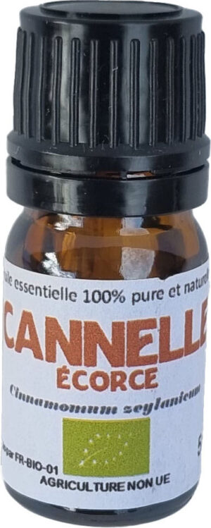 H.E. CANNELLE écorce bio 5ml — Aromathérapie & Huiles Essentielles