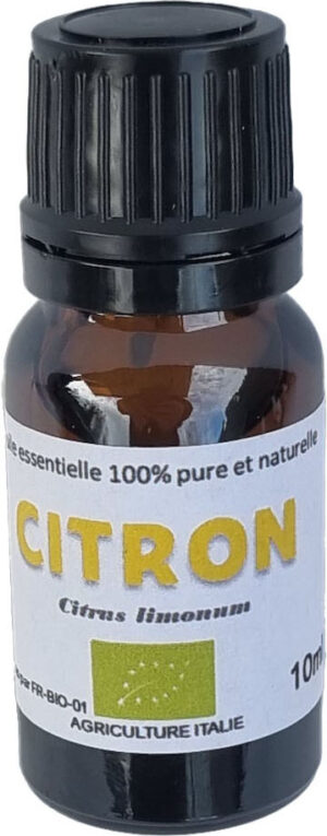 H.E. CITRON BIO 10ml — Aromathérapie & Huiles Essentielles