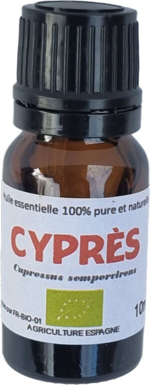 H.E. CYPRES BIO 10ml — Aromathérapie & Huiles Essentielles
