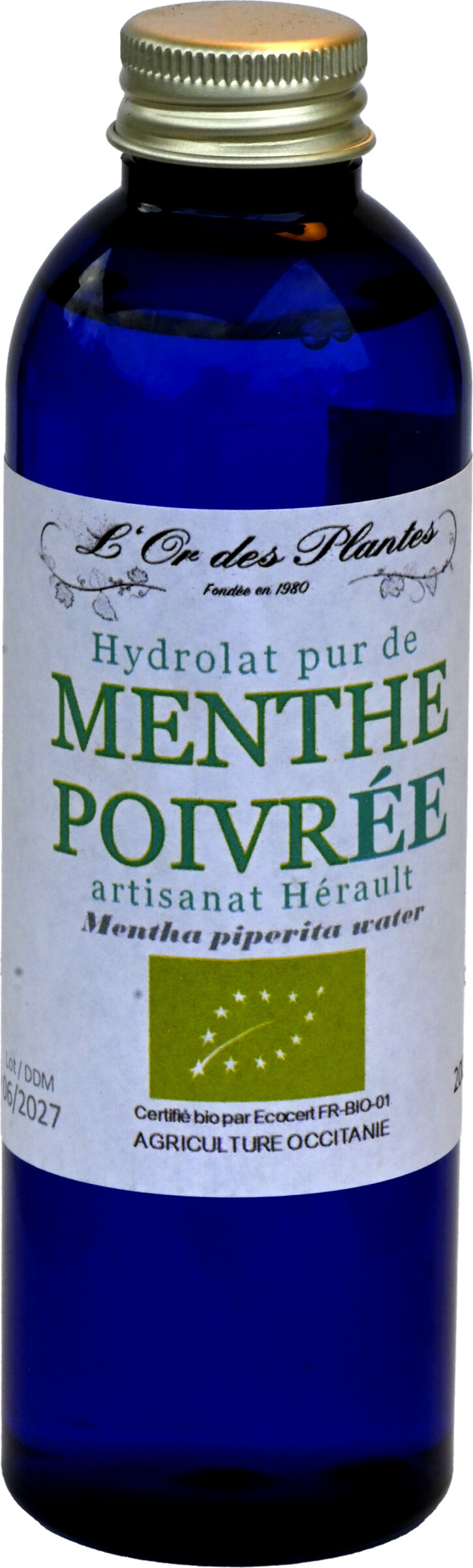Hydrolat MENTHE POIVREE locale 200ml — Hydrolats (Eaux Florales)