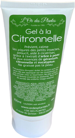 Gel à la citronnelle 100ml — Gel Anti-Moustique