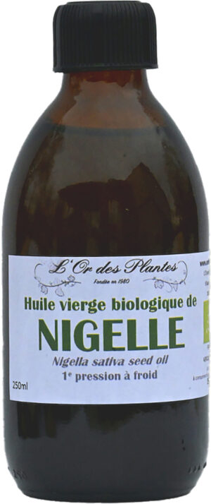 Huile de NIGELLE (cumin noir) 250ml — 250 ml & formats familiaux