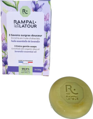 Savons ronds au Lavandin Rampal Latour 125g x3 — Savons & Savonnettes