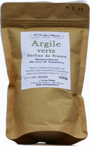 ARGILE VERTE surfine 500g — Argiles