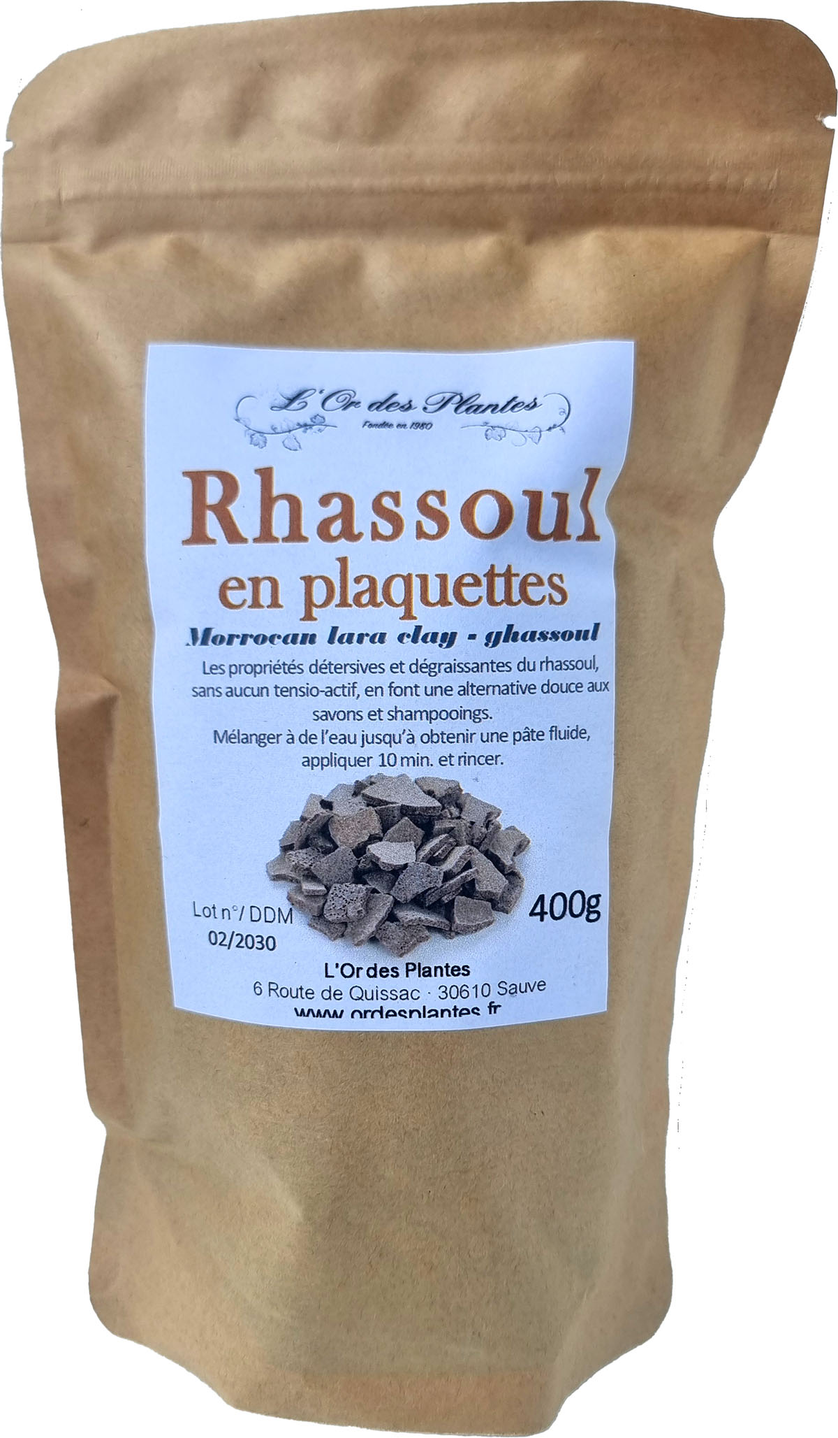 GHASSOUL plaquettes 400g — Ghassoul