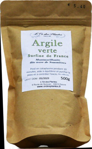 ARGILE VERTE surfine 1Kg — Argiles