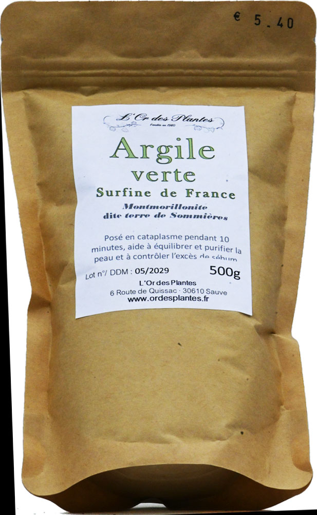 ARGILE VERTE surfine 1Kg — Argiles